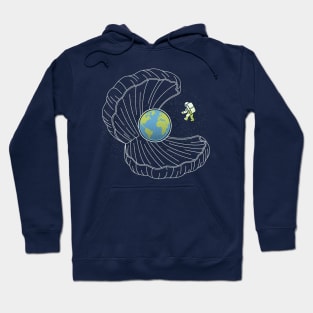 Oyster Pearl Earth Astronaut by Tobe Fonseca Hoodie